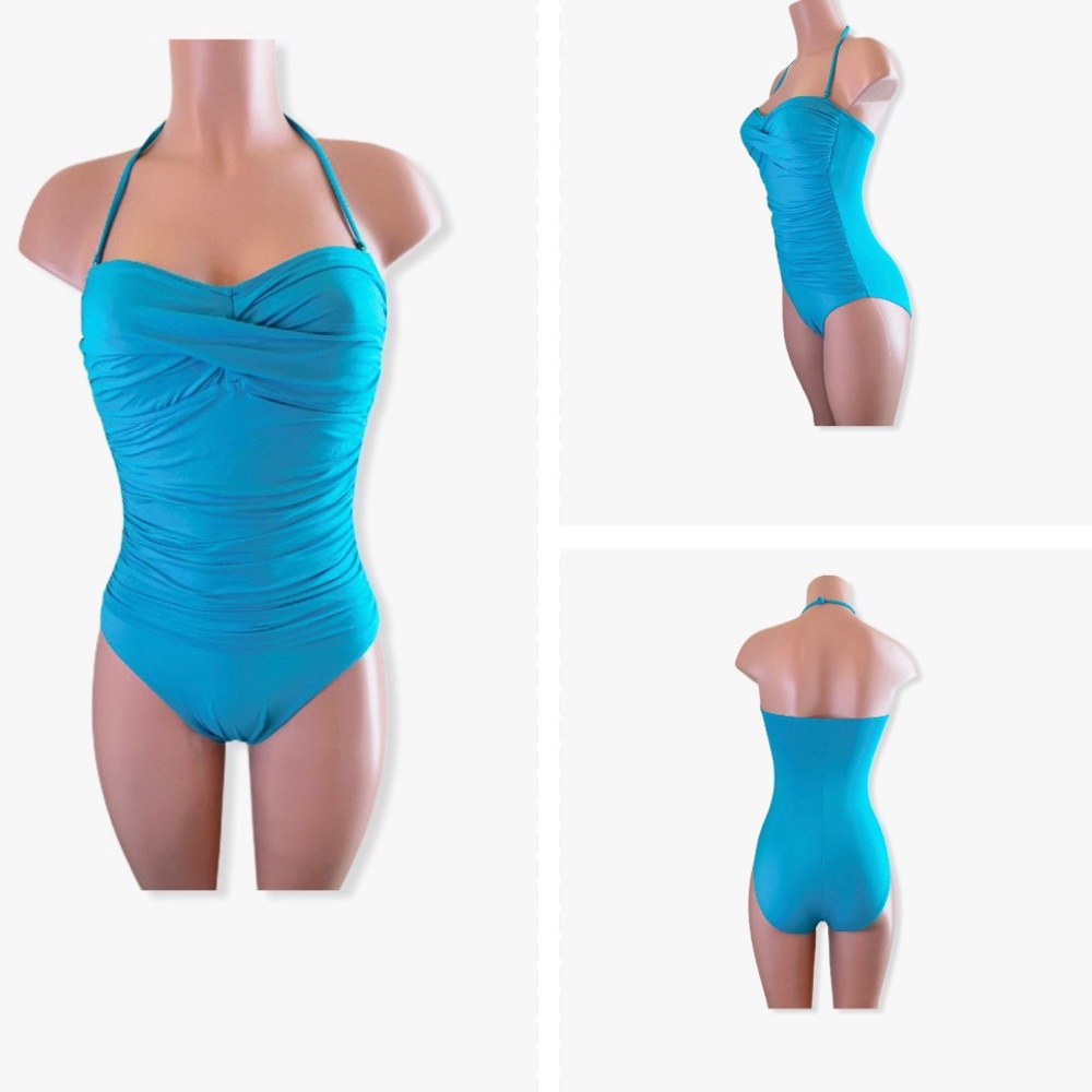 La Blanca Blue One Piece Swim Suit 👙 8